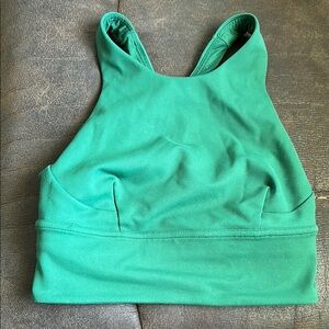 Green Racerback Sports Bra